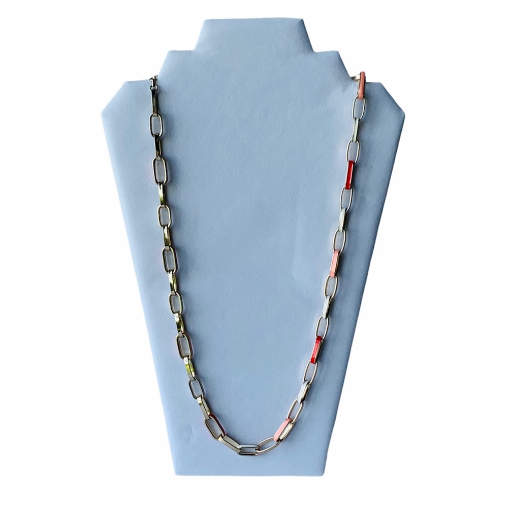 Banana Republic Enamel Goldtone Chain Necklace